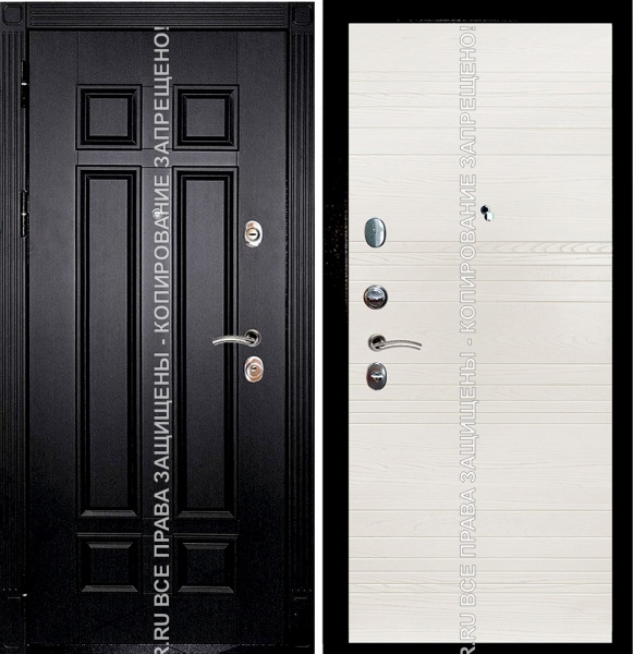 Железная утеплённая дверь МДФ/МДФ 3125 Железная утеплённая дверь МДФ/МДФ 3125
