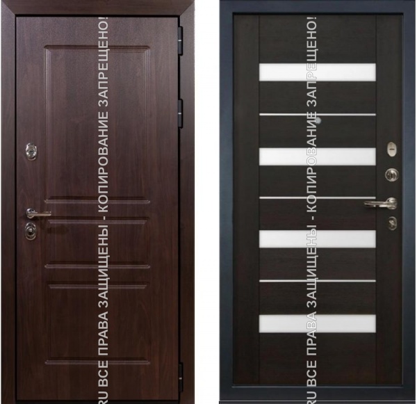 Дверь металлическая утеплённая входная МДФ/МДФ 3131 Дверь металлическая утеплённая входная МДФ/МДФ 3131