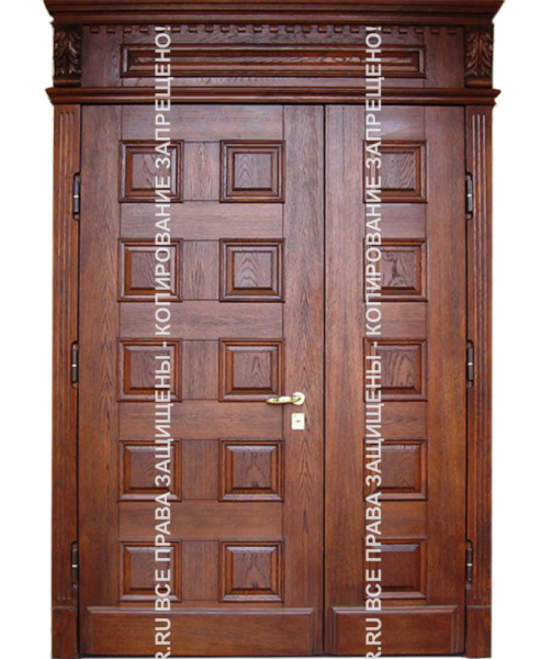 Дверь двухстворчатая стальная МДФ/МДФ 3170 Дверь двухстворчатая стальная МДФ/МДФ 3170