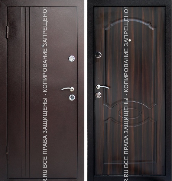 Дверь железная входная взломостойкая МДФ/МДФ 3109 Дверь железная входная взломостойкая МДФ/МДФ 3109