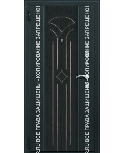 Металлическая входная офисная дверь МДФ/МДФ 0015 Металлическая входная офисная дверь МДФ/МДФ 0015